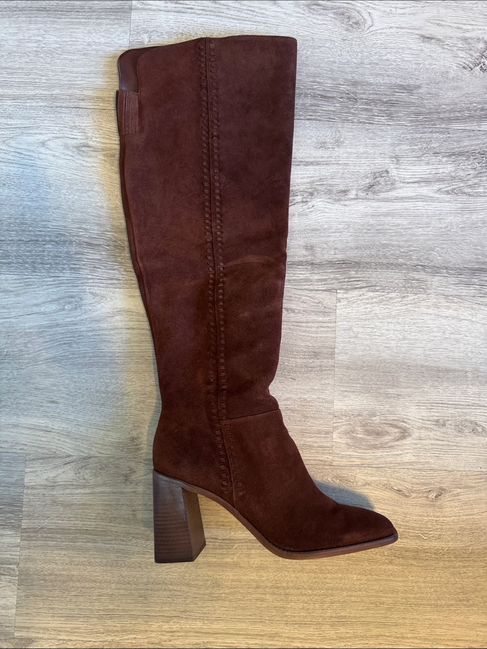Vince Camuto Tall Suede Over-the-Knee Boot in Rich Brown